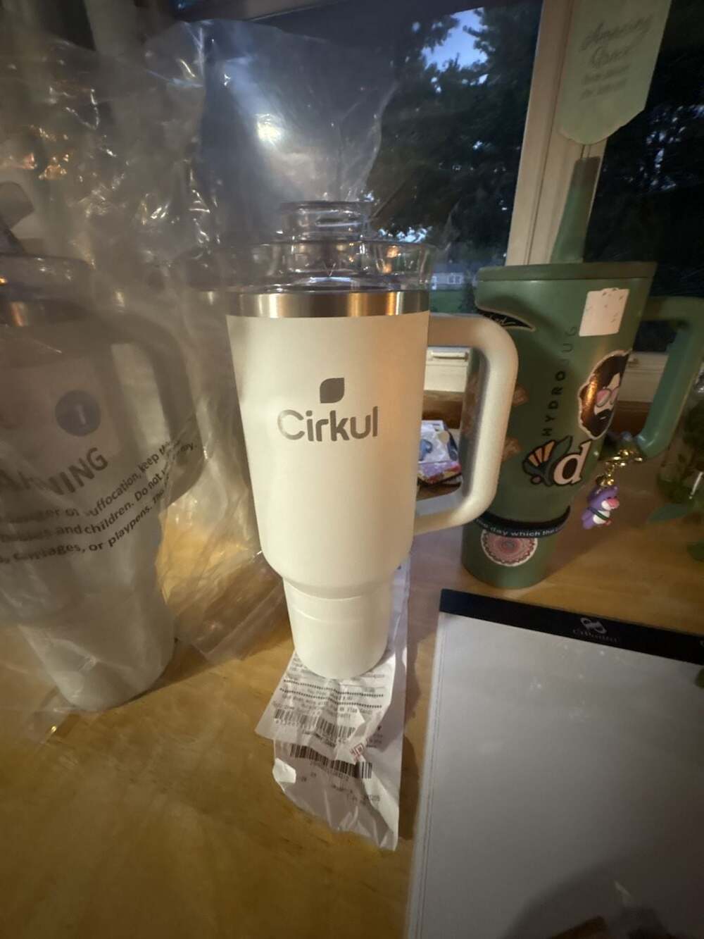 Cirkul All-Day StrawSip Tumbler 40oz White Stainless Steel Insulated